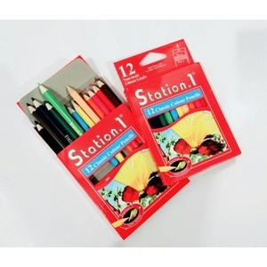 PENSIL WARNA 12 COLORS PENDEK