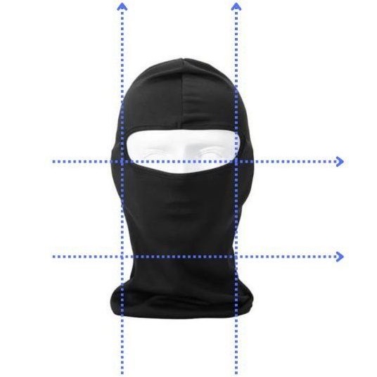 balaclava/ ninja penutup mulut helm fullface