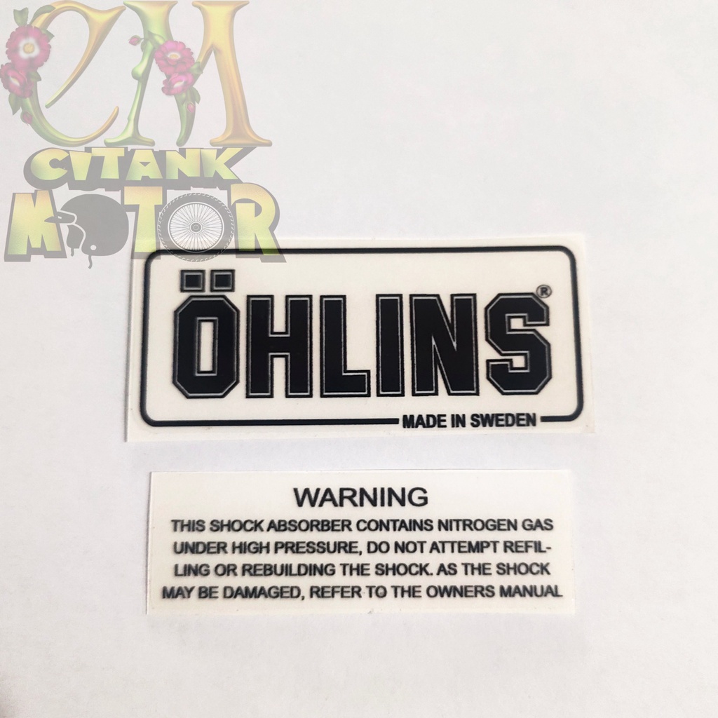 Stiker OHLINS Stiker Shock Ohlins
