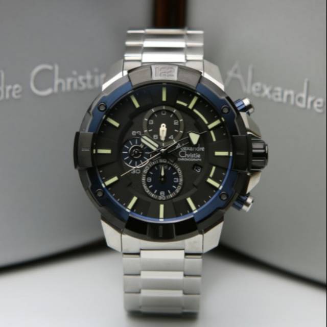 ALEXANDRE CHRISTIE AC 6551 MC SILVER BLACK AC6551 PRIA ORIGINAL