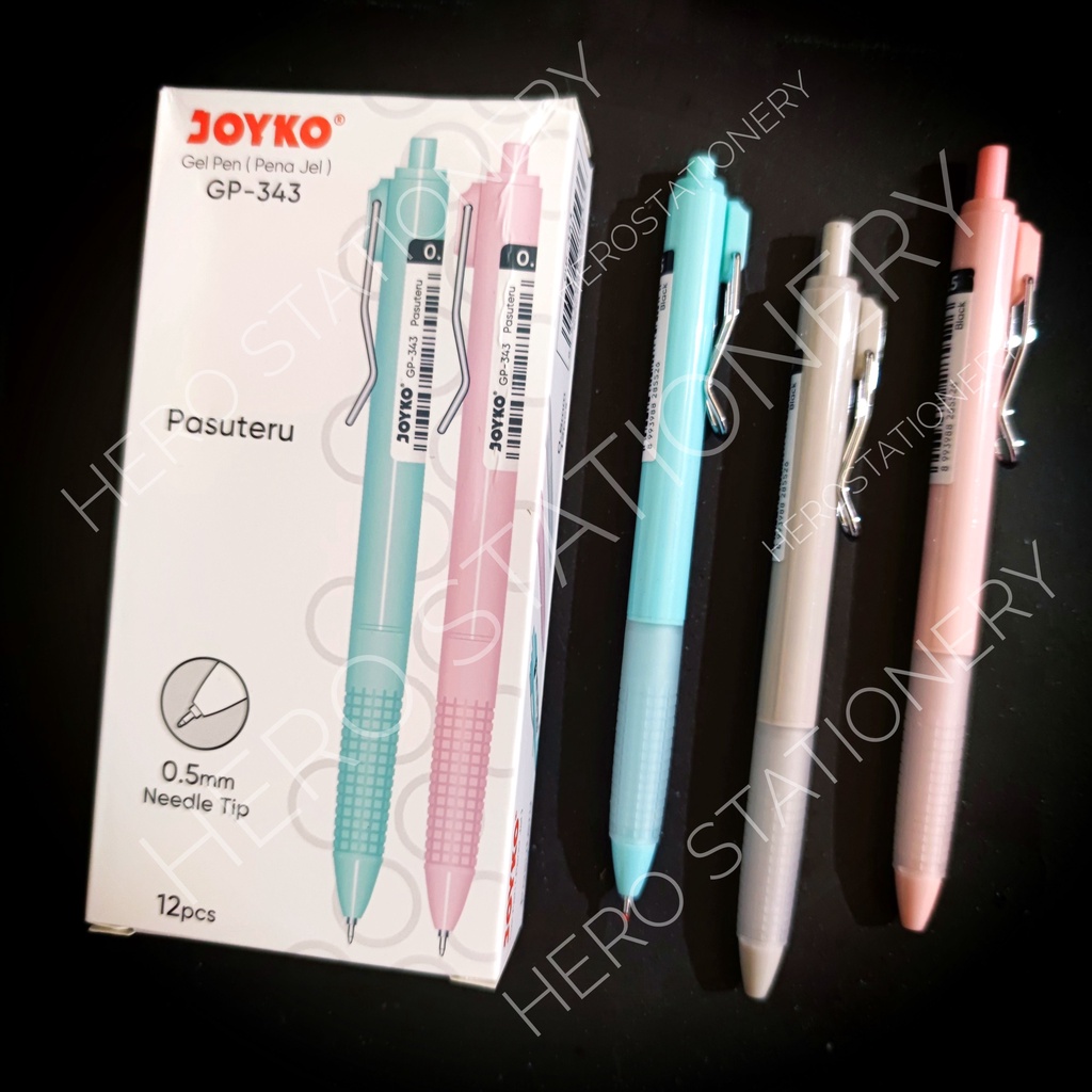 

Joyko ballpoint pen pulpen gel pasuteru 0.5 mm GP-343 . 12 unit