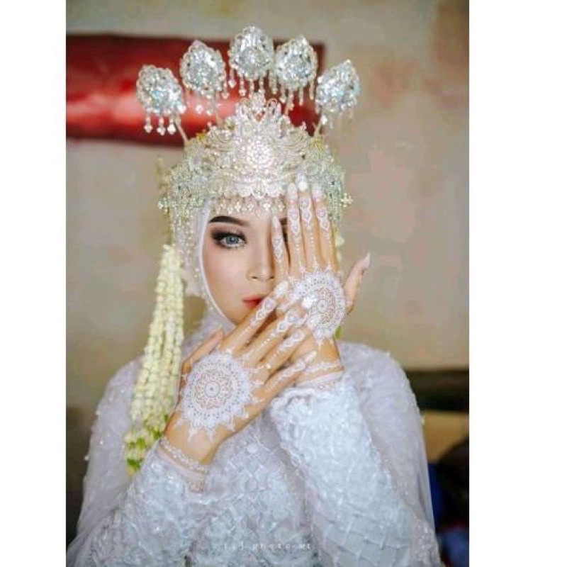 HENNA putih/ white INSTAN / HENA TATTO PENGANTIN (1 pcs 1 tangan)