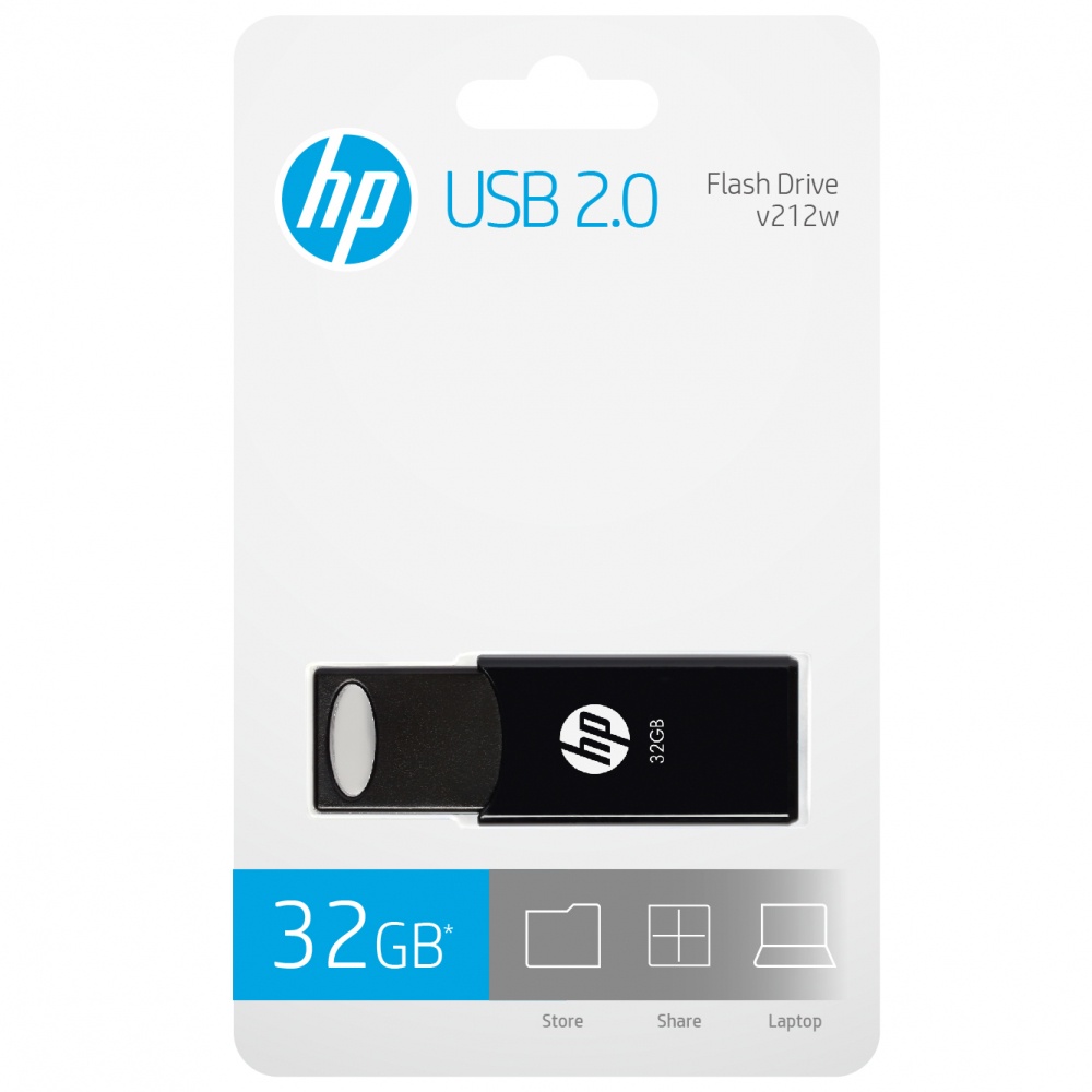 FLASHDISK HP v212 32GB USB 2.0 ORIGINAL - BLACK