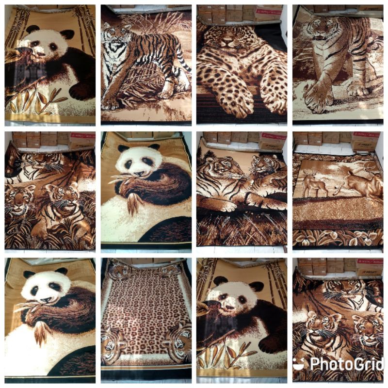 Karpet Permadani Exotic Africa Jumbo Ukuran 230 X 310 CM Bahan Bulu Lembut Halus dan Tebal