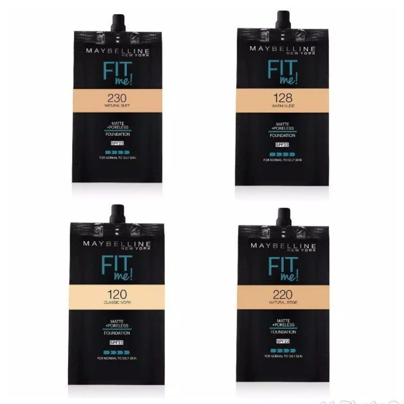 Promo Maybelline Fit Me Foundation Sachet 5ml exp 2025