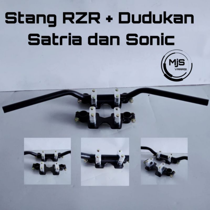 Stang RZR Sonic dan Satria FU Plus Dudukan Stang Sonik Satria FU | Breket