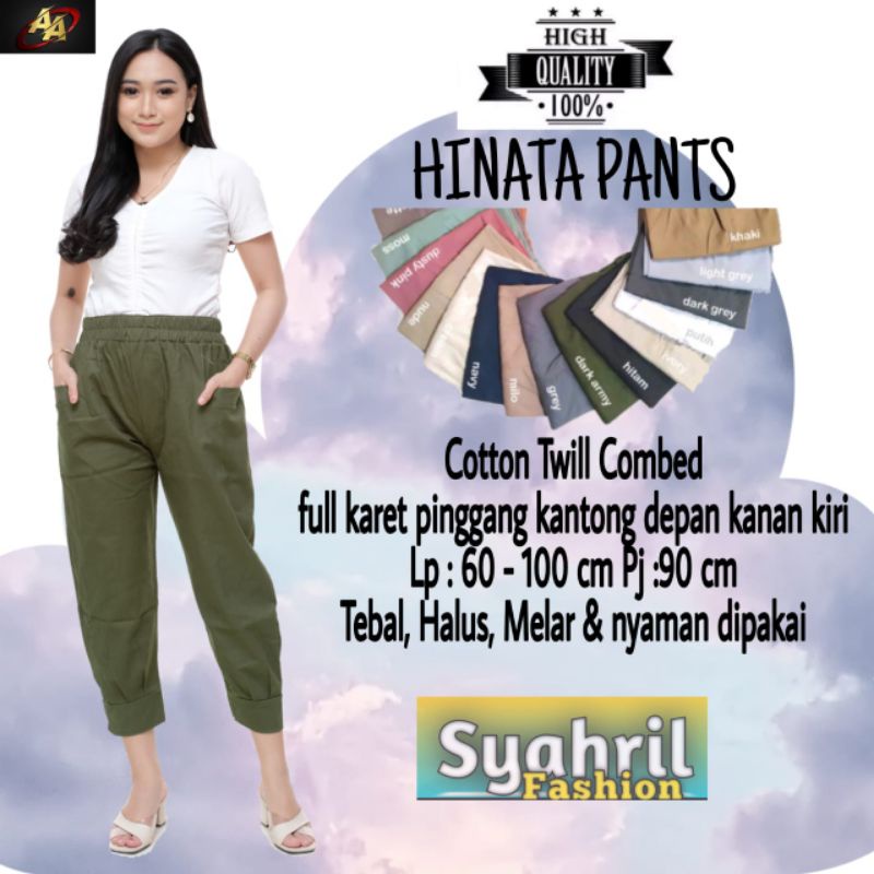 HARUKA HINATA PANTS//CELANA WANITA//BAGGY PANTS//BAHAN TWILL COMBET