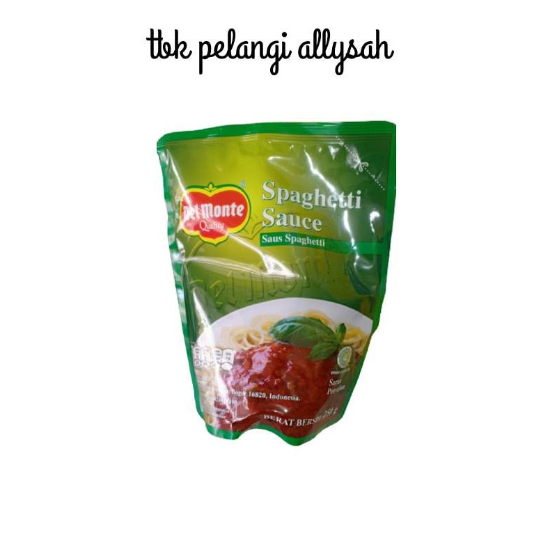 

DEL MONTE SPAGHETTI SAUCE 250GR