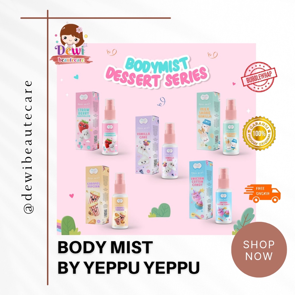 BODY MIST DESSERT CHINGU BY KIYOWO/YEPPU YEPPU BODY MIST DESSERT SERIES