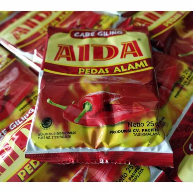 

cabe giling/cabe bubuk aida 25g isi 10