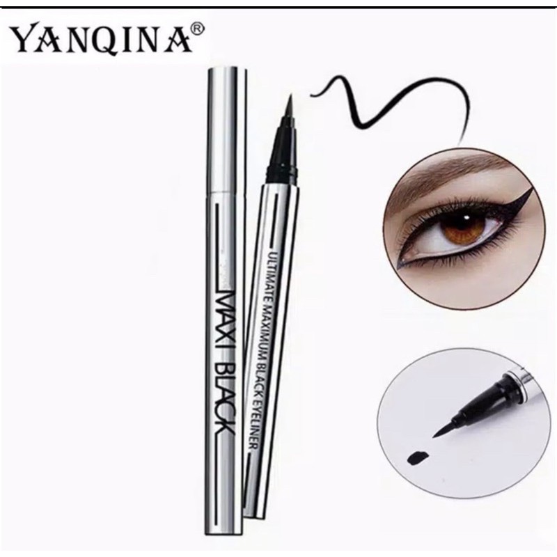 Jual eyeliner spidol maxi black ( waterproof ) Shopee Indonesia