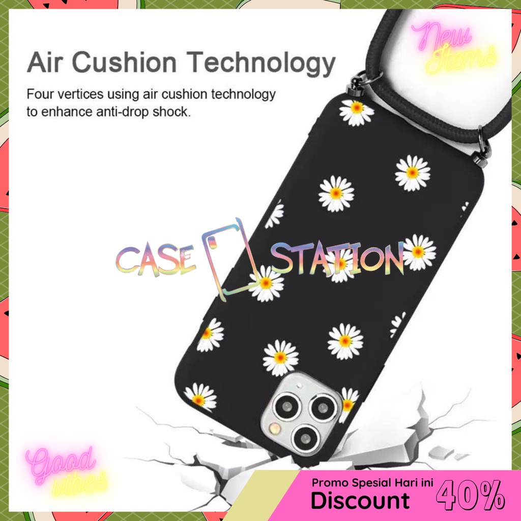 Softcase Candy Bunga Realme C21 Include Tali Hp Limited Edition