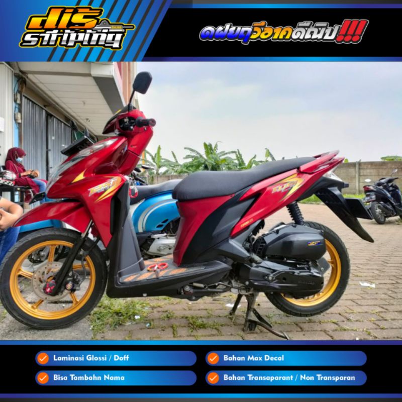 STRIPING VARIO 125 OLD TRANSPARAN GOLD ELEGANCE