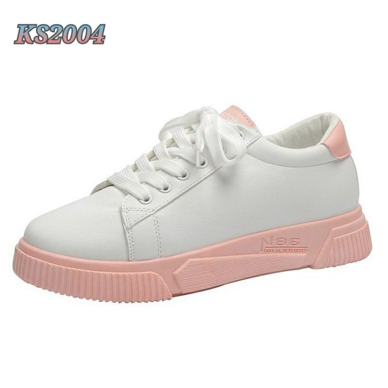 [SALE] LITTLE WHITE SNEAKERS WANITA KOREAN KS2004 IQ #Realstock