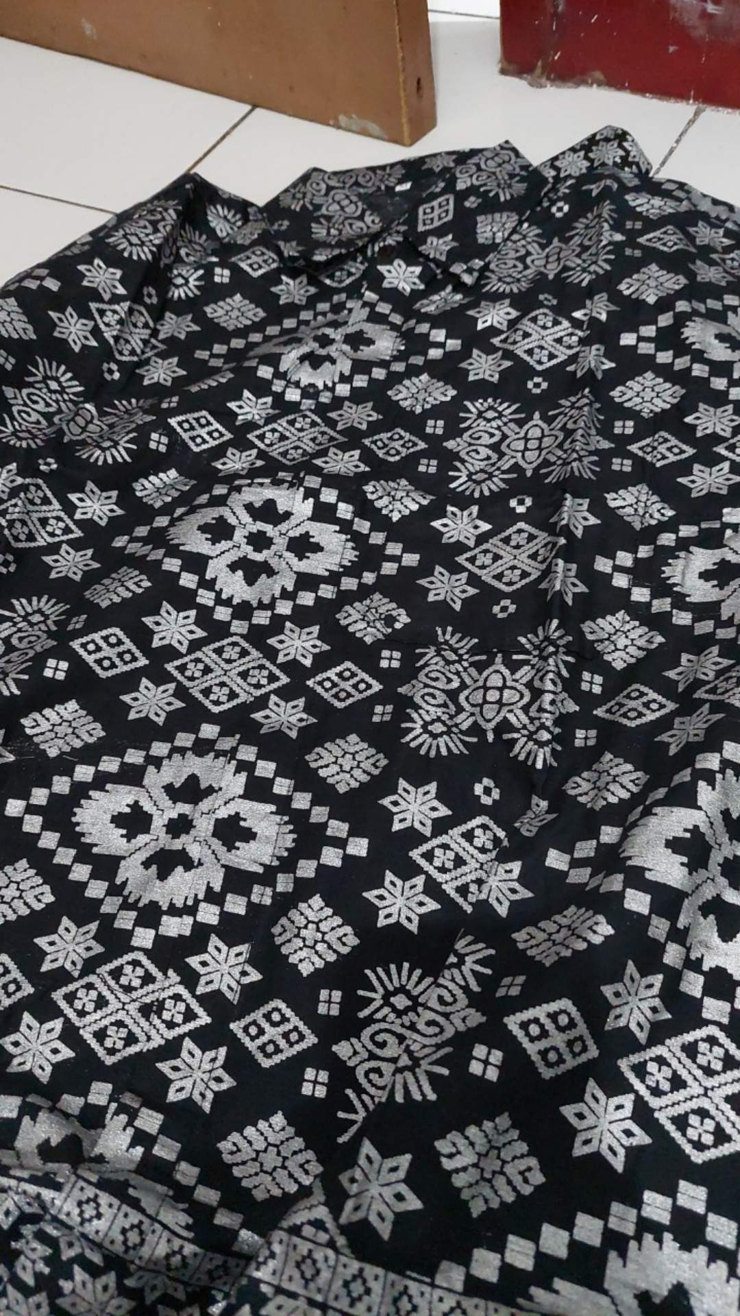 Couple Kebaya Rok Kemeja Pradaa Silver Motif Terbaru