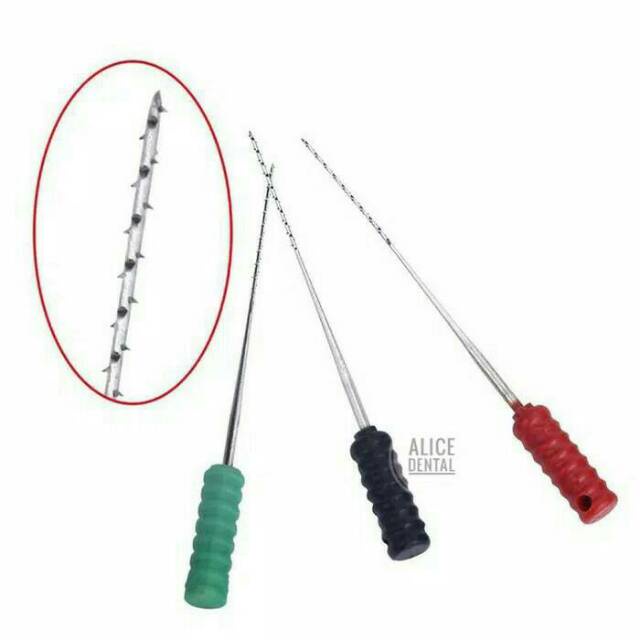 Jarum ekstirpasi dental nerve barbed broach broaches 25mm 25 mm endo endodontic