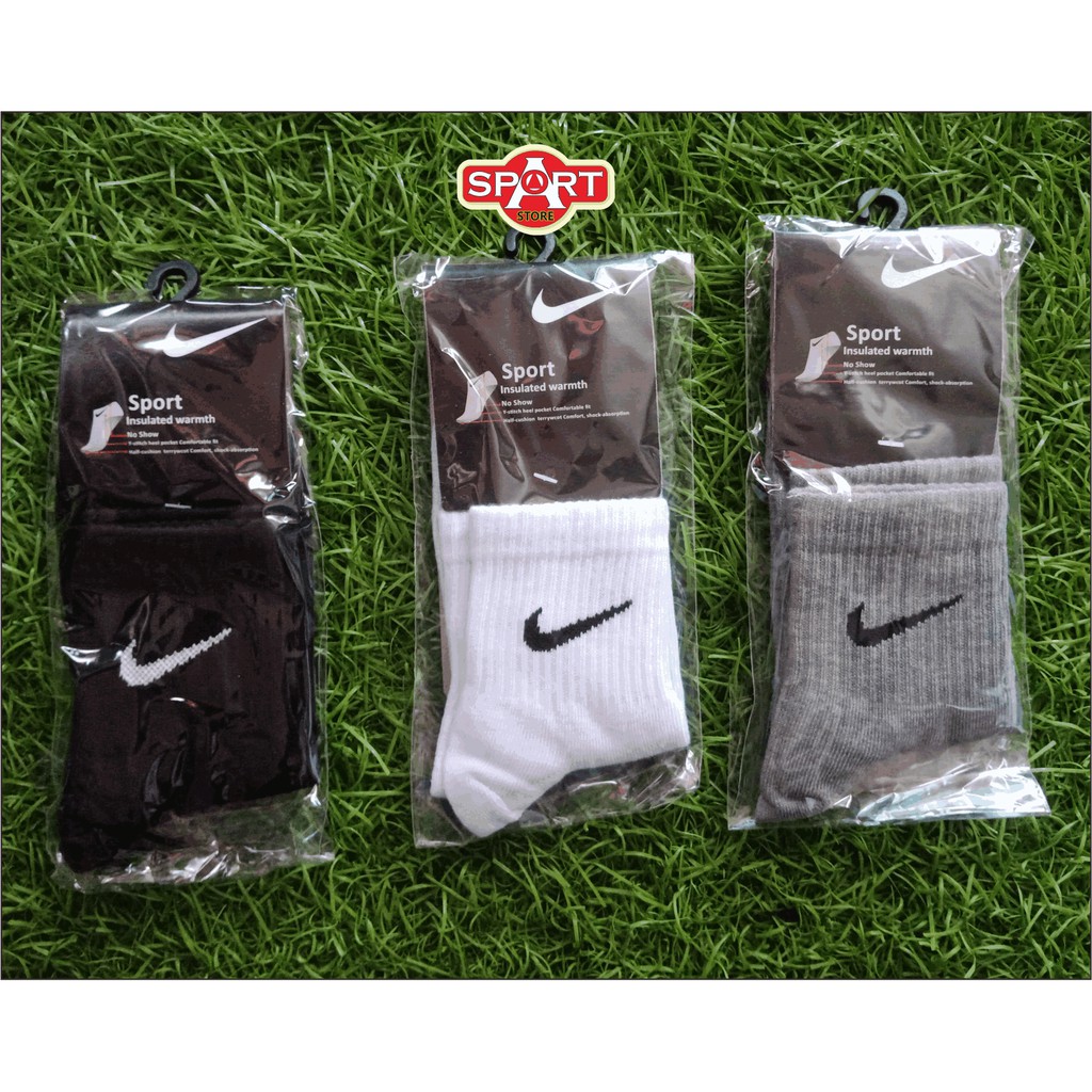 Kaos Kaki Olahraga Pria Wanita NIKE Pendek Tebal Kerja Sport