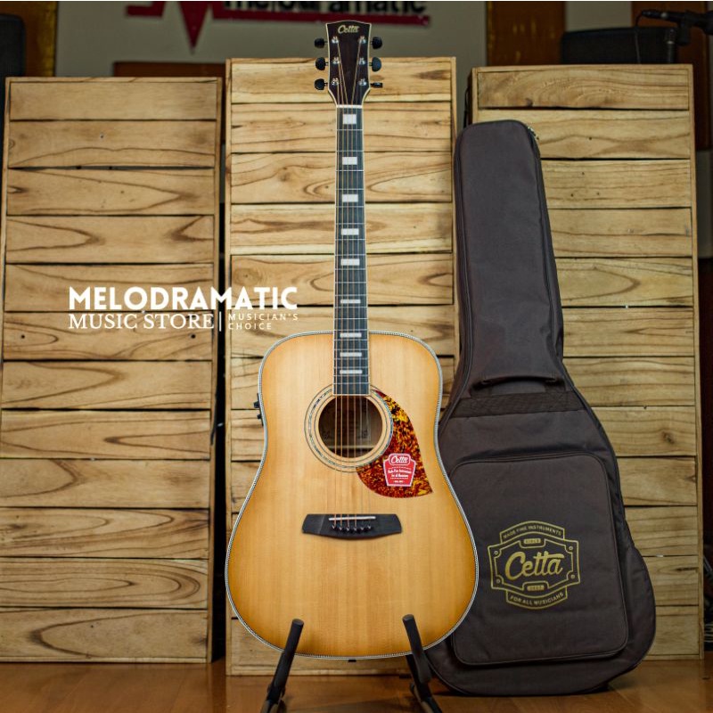 GITAR AKUSTIK ELEKTRIK CETTA DR32SE NTB NATURAL BURST