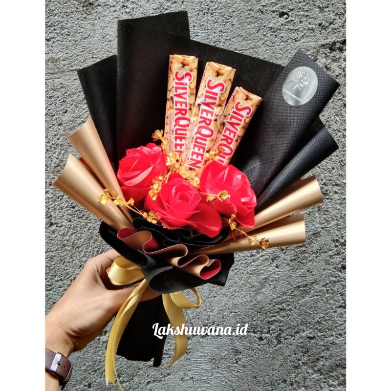 Buket Coklat / Buket Bunga / Buket Bunga+Coklat Cantik