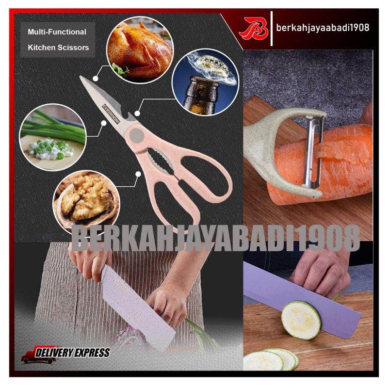 Pisau Set  Keramik dilapis anti lengket 1 Set isi 6 termurah Pisau set lengkap