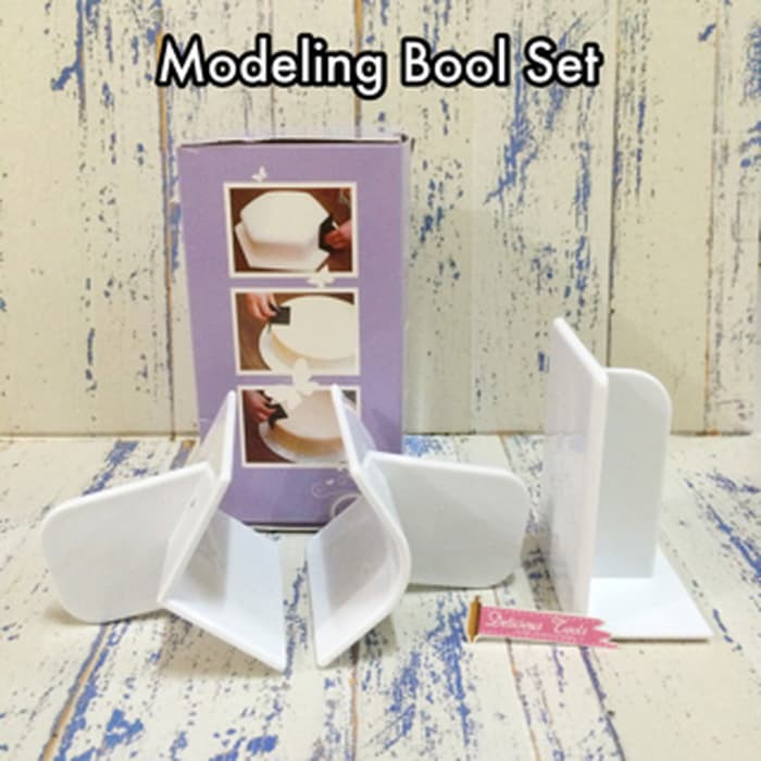 Modelling bool set scraper dekorasi cake kue fondant icing gumpaste