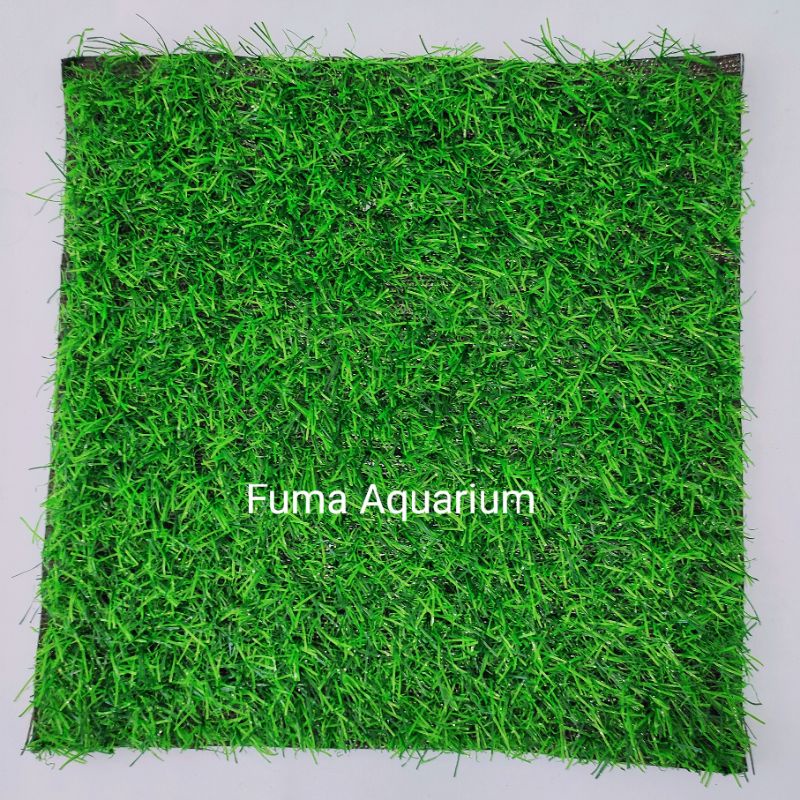 Rumput sintetis rumput dasar rumput Jepang dekorasi aquarium Aquascape 25 X 25 X 2cm