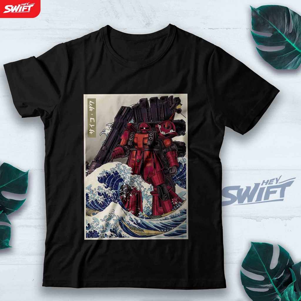 KAOS Hokusai Psycho Zaku TSHIRT BAJU DISTRO