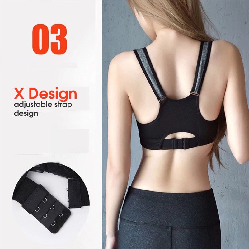 Seamless Sport Bra Zipper pakaian Dalam Wanita/gym bra/senam bra 801