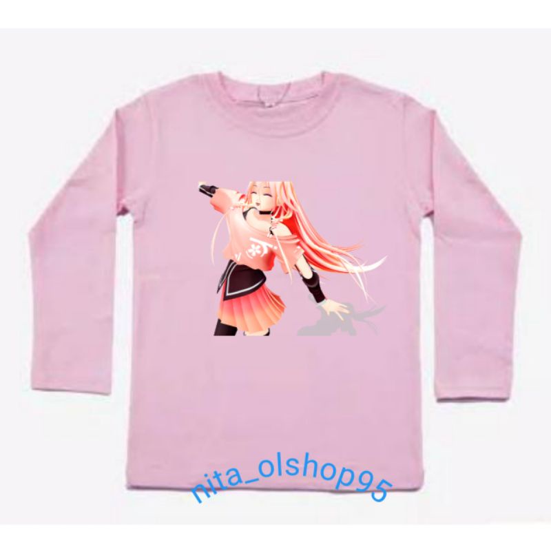 baju anak lengan panjang baju sakura school simulator