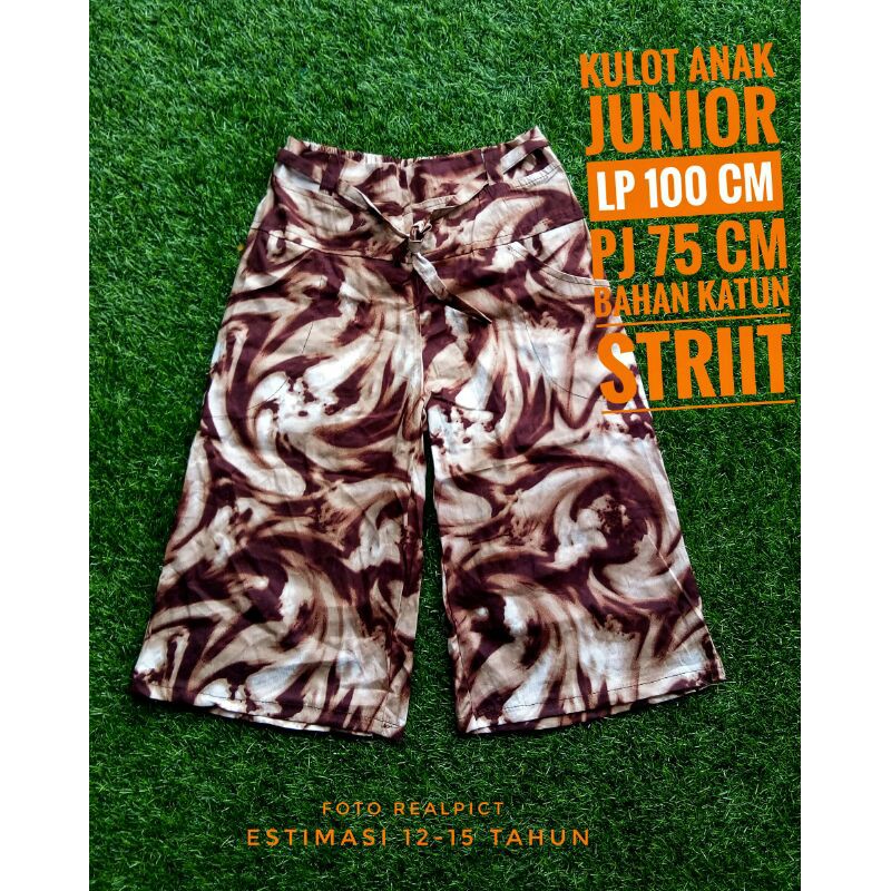 KULOT 7/8 ANAK"JUNIOR//KULOT 7/8 REMAJA