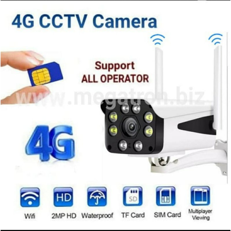 4G GSM CCTV Camera - Weather-proof - Support All operator - Langsung live ga pakai ribet