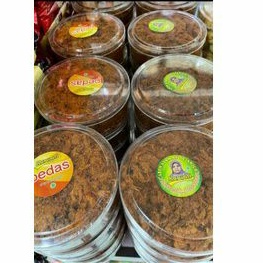 

100%asli abon ayam karwati Cianjur 140grm toples nastar