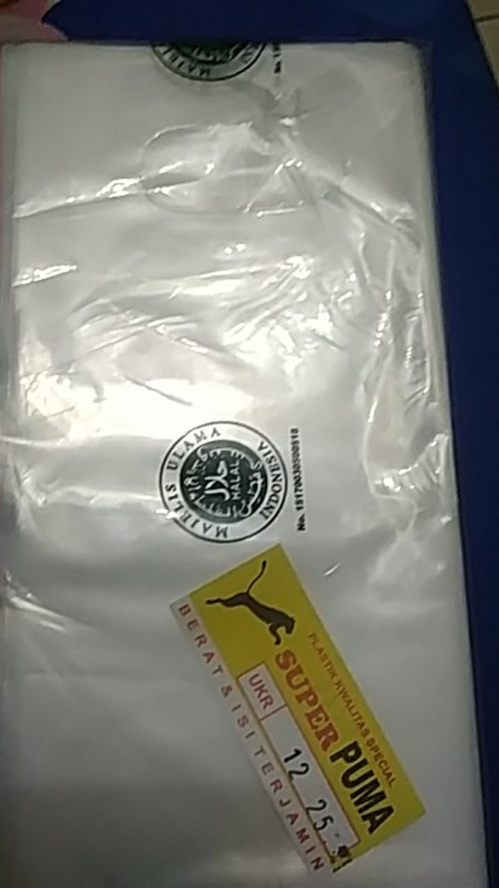 Plastik Pe Cap Puma Ukuran 9x33 Cm / Plastik Es Batu Panjang