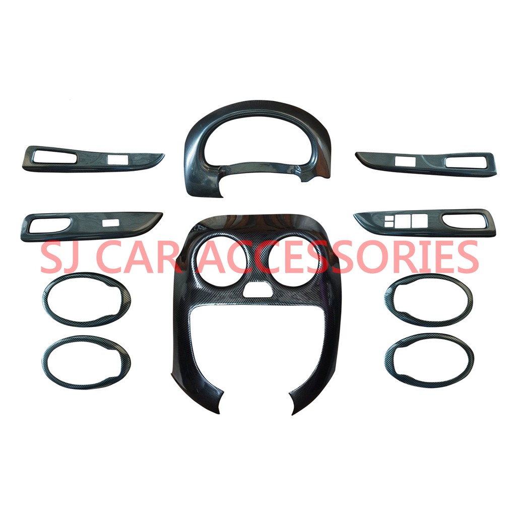 Panel Dashboard Carbon Nissan March 10 Pcs