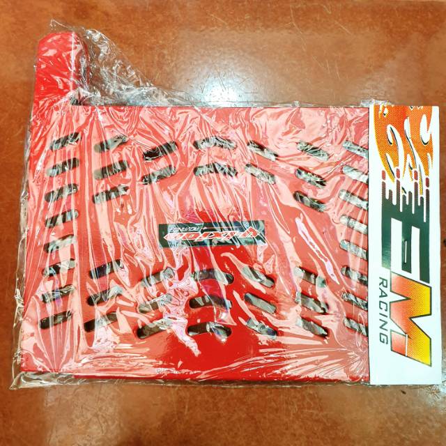 Tutup radiator vixion tebal red gold