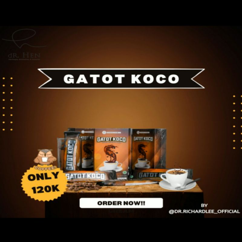 

dR.HEN Gatot Koco | Minuman Serbuk Kopi | Minuman Kesehatan Pria