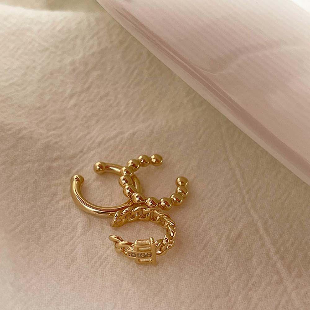 Mxbeauty Wanita Klip Telinga Trendi Fashion Punk Ear Cuff Gadis Wanita Gaya Korea Anting