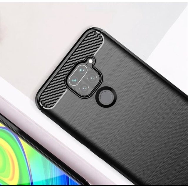 CASE CARBON XIAOMI REDMI NOTE 9 casing hp silikon softcase case premium carbon cover