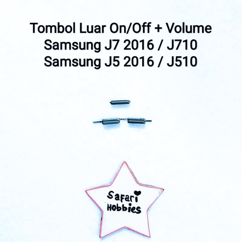 Tombol Luar Samsung J7 2016 / J710 / J5 2016 / J510 On/Off + Volume