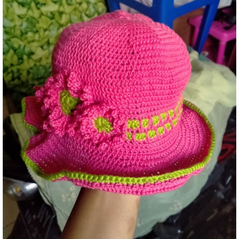 topi rajut handmade