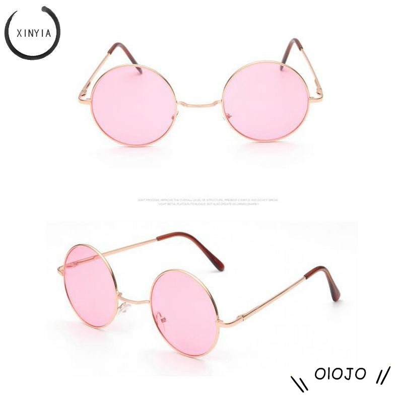 Kacamata Colorful Ocean Glasses Lens Sunglasses Alloy Frame Vintage Eyewear