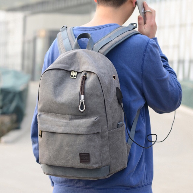 Ransel impor ransel modern backpack tas trendy tas usb