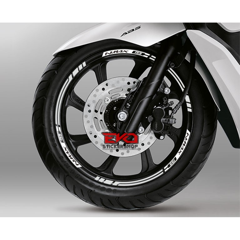 Sticker Velg Nmax Warna Putih H4