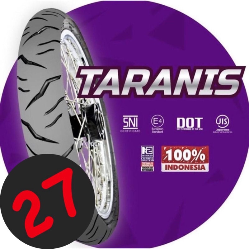 Ban Motor MIZZLE Taranis 90/80-14 (Tubetype) Ban Luar Matic