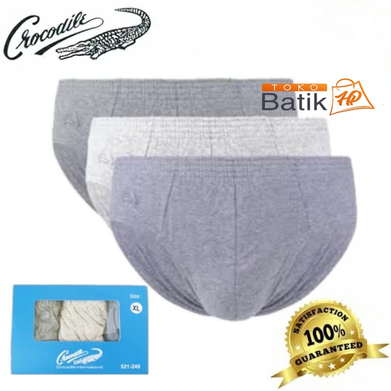 CELANA DALAM PRIA CROCODILE 240 ISI 3 DALAM 1 BOX