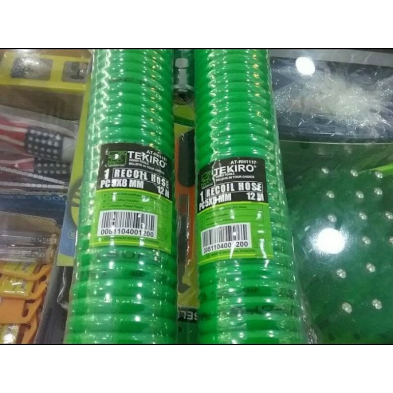 SELANG RECOIL 12 MTR TEKIRO SELANG SPIRAL TEKIRO 12 METER RECOIL HOSE TEKIRO 12MTR