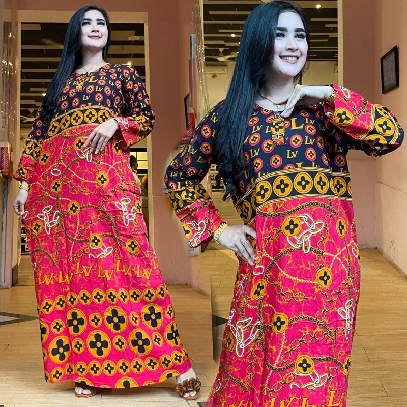 DASTER PANJANG BATIK ESMANUR BUSUI KANCING DEPAN HALUS ADEM MURAH LENGAN PANJANG batiknusantara11-1