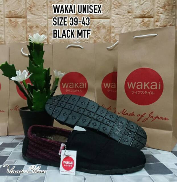 Sepatu flat slop wakai D038