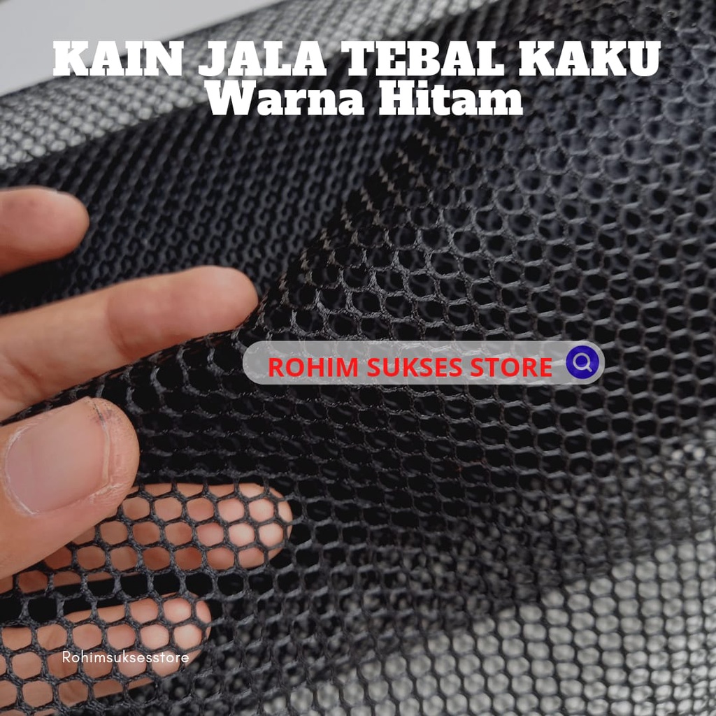 LIK 8 KAIN JALA Jaring Kaku Tebal Kasar Eceran Meteran Murah Warna Hitam