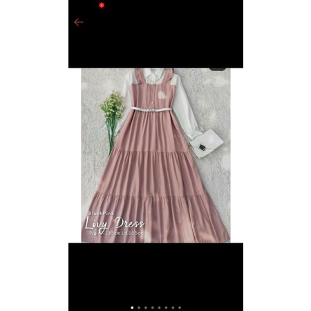 LIVI DRESS POLOS GAMIS AVELA MOTIF KORAN HOMEDRESS BUSUI ATASAN WANITA BEST